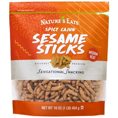 Nature's Eats Cajun Sesame Sticks 16.0 Ounce 12-Pack