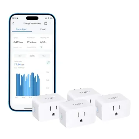 4-Pack TP-Link Tapo P115 Wi-Fi Smart Plug