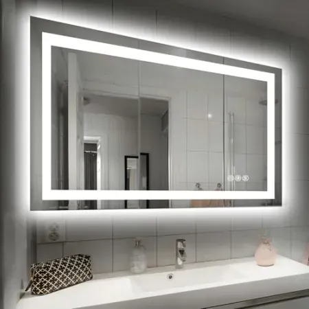 Hivone 40" x 32" LED Bathroom Mirror with Lights