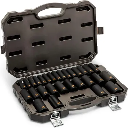 GEARWRENCH 29-Piece 1/2" Drive Hi-Viz Deep Impact Socket Set