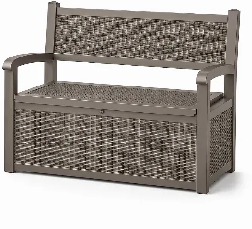 Patiozen 70 Gallon Durable Outdoor Storage Bench Deck Box