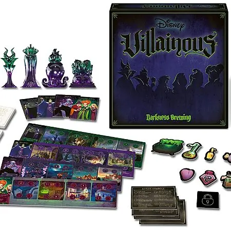 Ravensburger Disney Villainous: Darkness Brewing Family Strategy Board Game