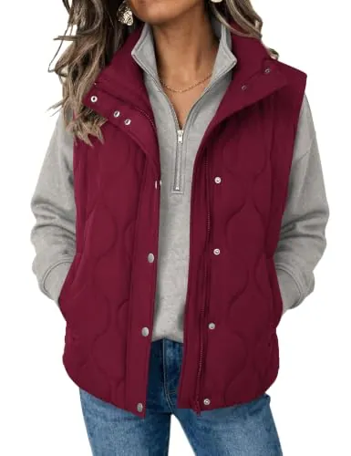 Zeagoo Women Oversized Puffer Vest