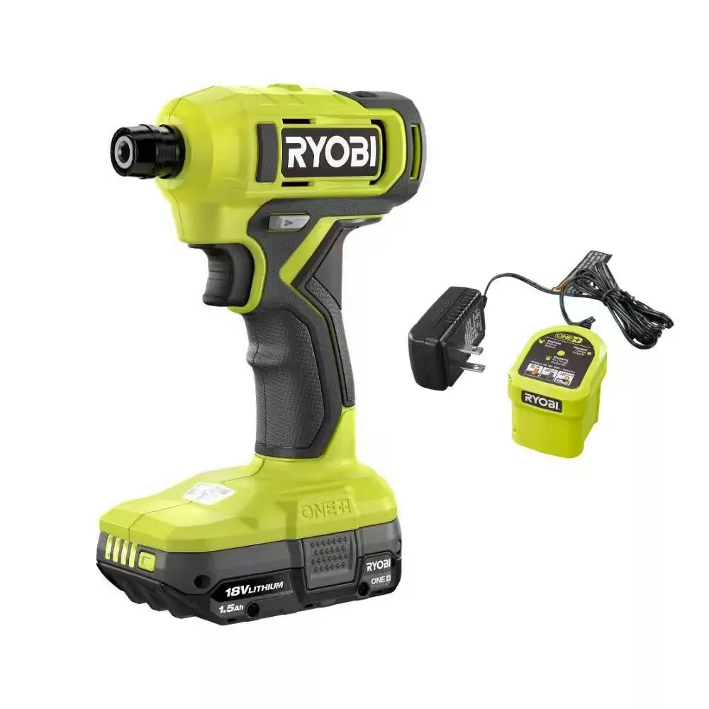 Ryobi One+ 18V Cordless 1/4" Hex Screwdriver Kit w/ Battery & Charger