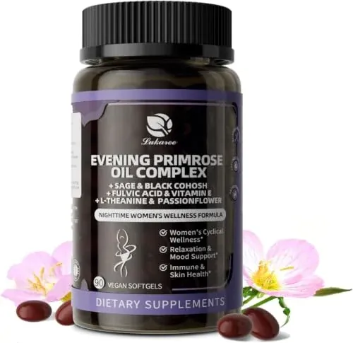 Lukaree Evening Primrose Oil 1000mg 90-Count