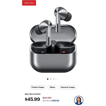 Open Box/Excellent: Samsung Galaxy Buds3 Pro Wireless Earbud Headphones