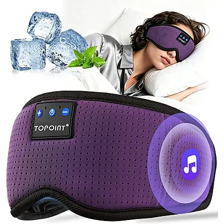 TOPOINT Bluetooth Sleep Mask w/ Headphones & Microphone (Various)