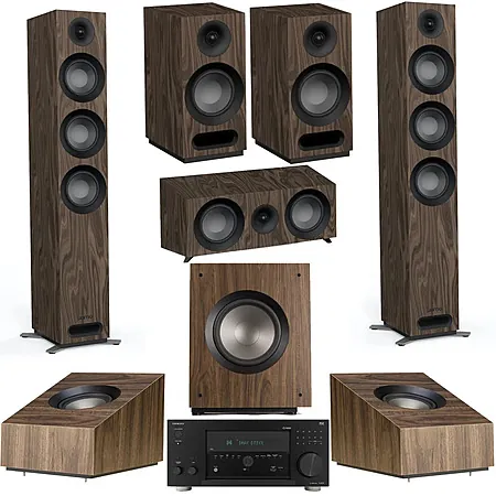 Onkyo TX-RZ70 Receiver + Jamo: 2x S 809 + 2x S 803 + S 81 + 2x S 8 + S 810 SUB