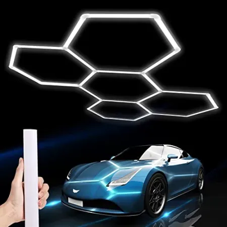 25-Pack (5-Hex) LZHOME LED Hexagon Garage Lights