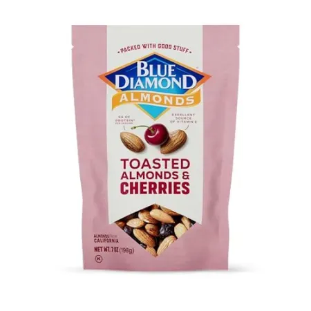 7oz Blue Diamond Almonds Toasted Almonds and Dried Cherries