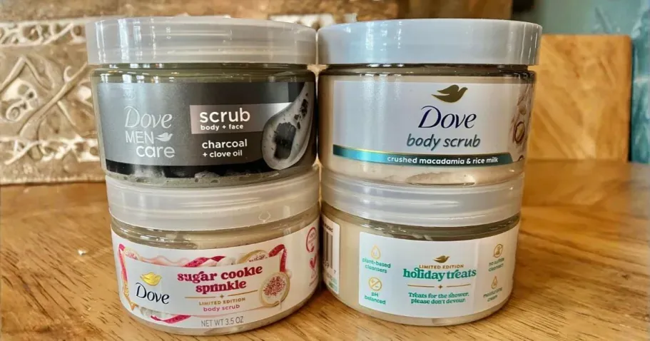 Dove Treats Exfoliating Mini Body Scrub 3.5oz 4-Pack