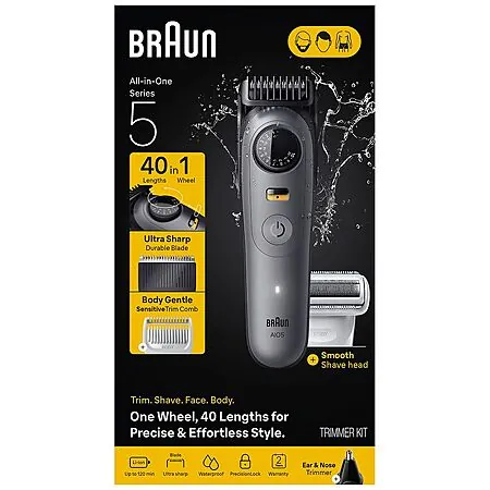 Braun All-In-One Series 5 Facial Trimmer Kit + Earn $10 Walgreens Cash