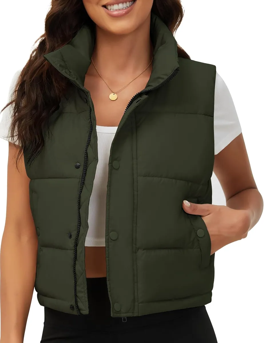 FENGBAY Cropped Puffer Vest