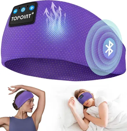 TOPOINT Bluetooth 5.4 Sleep Headphones Headband