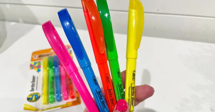 BIC Brite Liner Highlighters 5-Pack