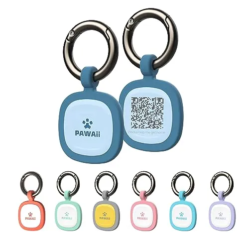 Pawaii Silent Silicone Pet ID Tag with QR Code