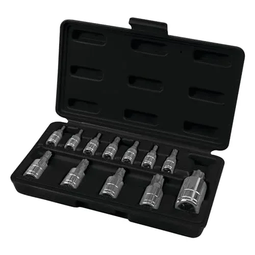 Performance Tool W38804 12-Piece Star Plus Bit Socket Set