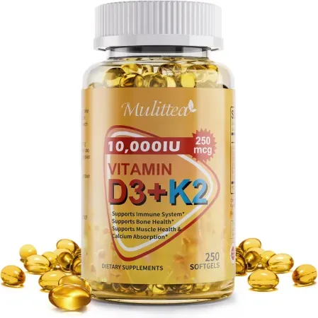 250-Count Mulittea Vitamin D3 + K2 MK7 Softgels