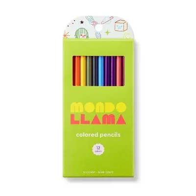 Mondo Llama 12-Count Colored Pencils