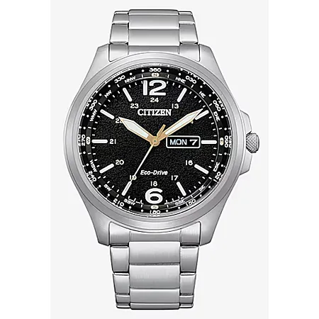 44mm Citizen Men's Silver Tone Stainless Steel Bracelet Watch