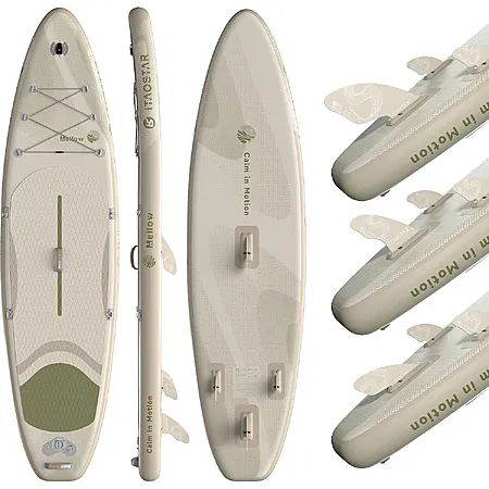 iTaoStar 11'x33' Mellow-Calm Inflatable Paddle Board w/ Paddle, Pump & Backpack