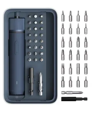 25-Piece HOTO Cordless Electric Screwdriver Kit w/ Magnetic Case
