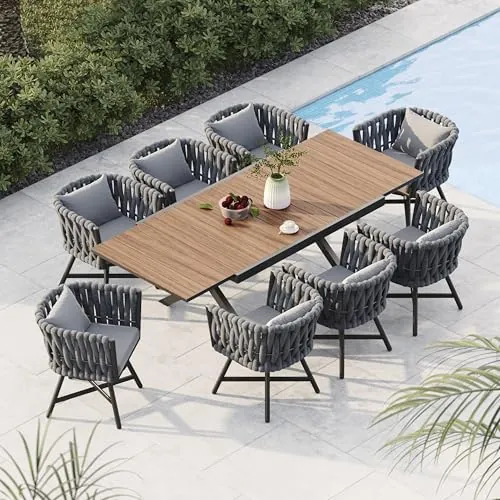 Grand patio 9-Piece Outdoor Dining Set for 8
