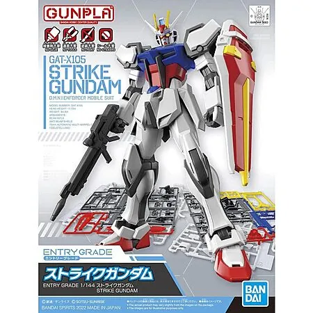 Mobile Suit Gundam Seed: #10 GAT-X105 Strike Entry Grade 1/144 Scale Model Kit
