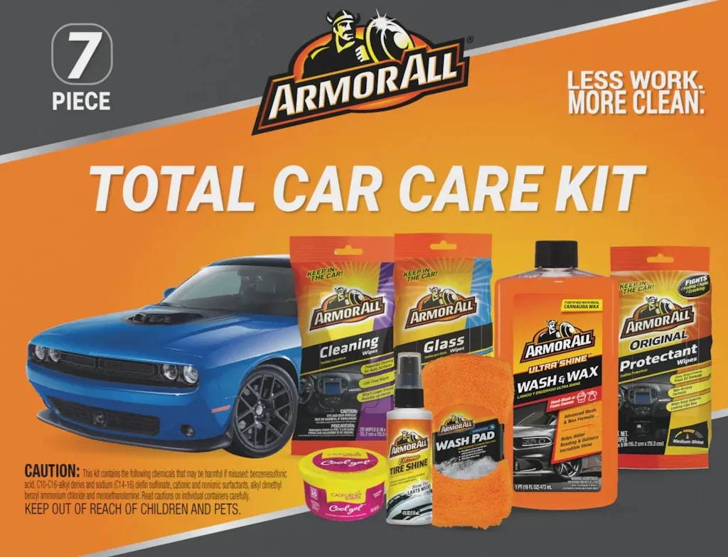 Armor All Car Care Kit 7-Count Liquid Car Exterior Cleaner for 2