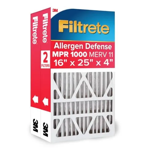 Filtrete 16x25x4 Air Filter MERV 11 Micro Allergen Defense 2-Pack