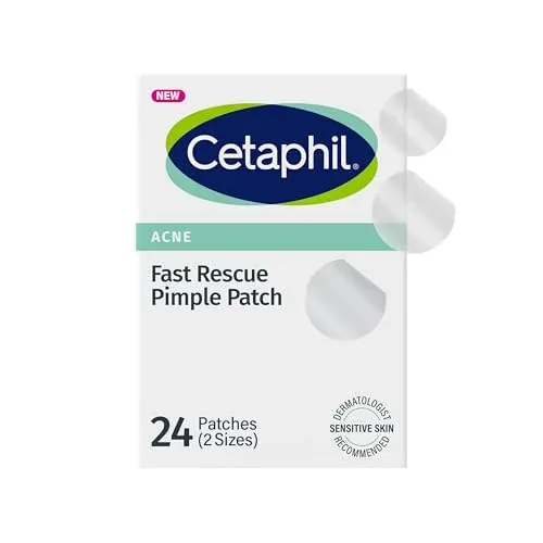 Cetaphil Acne Patches Salicylic Acid & CICA, Sensitive Skin Care, 24 Count