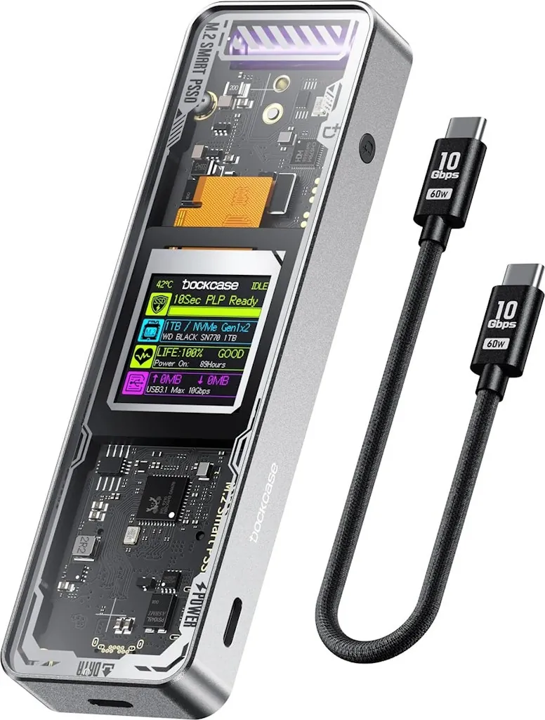 DOCKCASE Explorer Edition M.2 NVMe SSD Enclosure