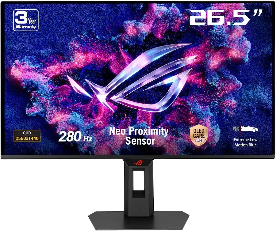 Asus 27" 1440p HDR 280Hz FreeSync OLED Monitor
