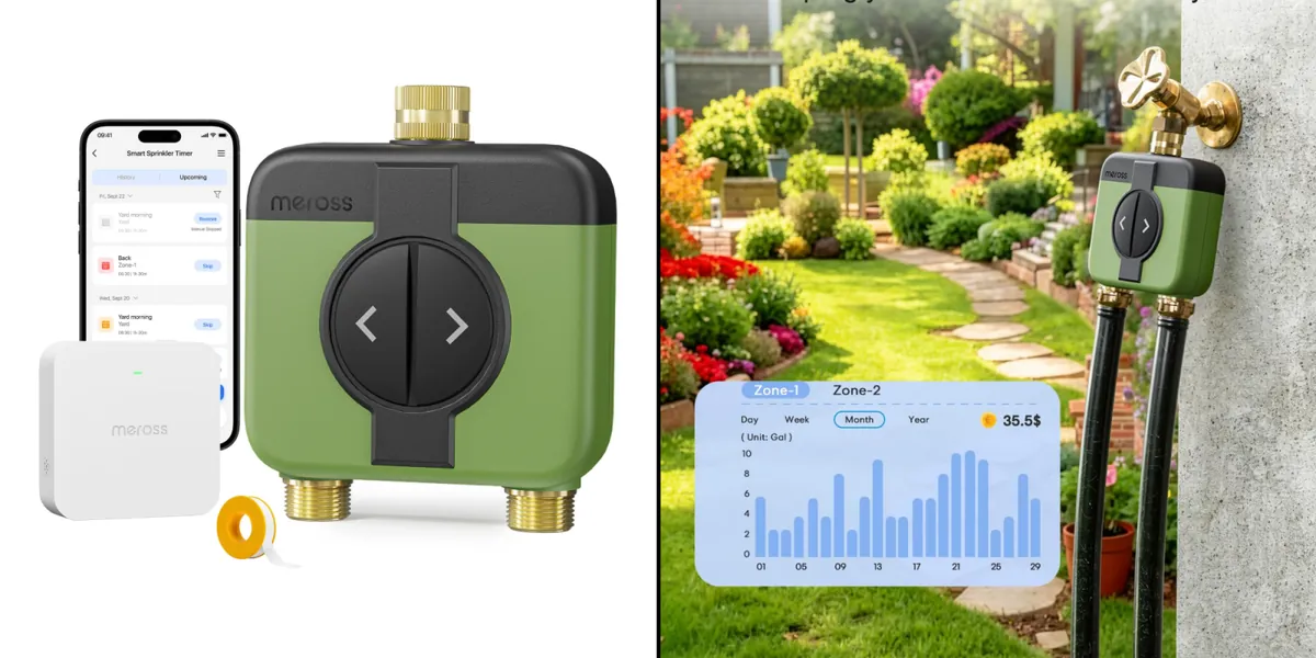 Two-Zone Wi-Fi Smart Water Timer with hub