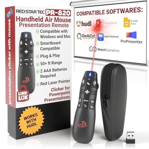RED STAR TEC PR-820 Air Mouse Wireless Presentation Clicker