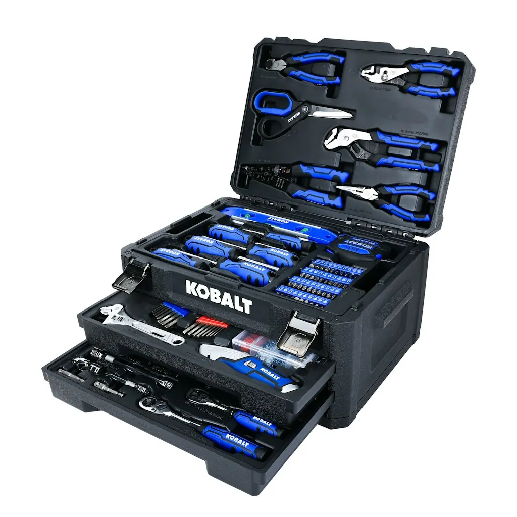 Kobalt 228-Piece Blue Household Tool Set w/ Hard Case