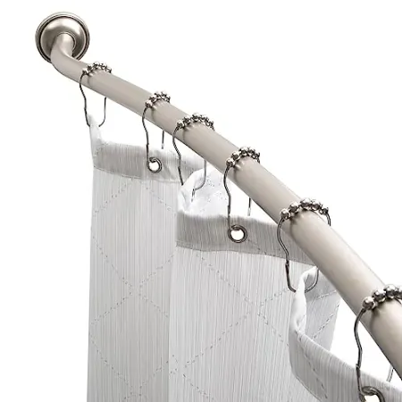 Bath Bliss Curved Shower Rod (42"-72" Inch)