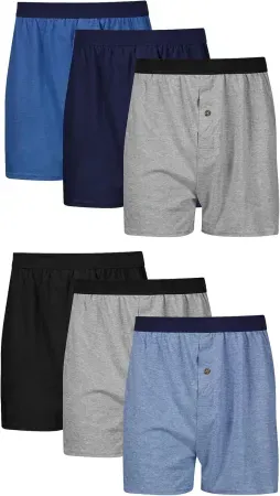 6-Pack Hanes Men's ComfortSoft Moisture-Wicking Jersey Knit Boxers