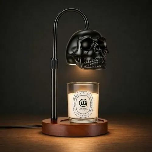 Honvinor Skull Candle Warmer Lamp