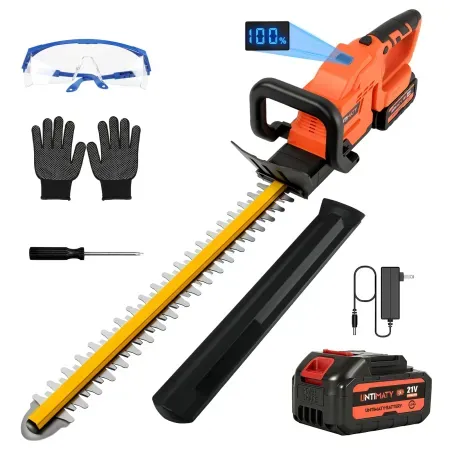 UNTIMATY 21V Electric Bush Trimmer with Rotatable Handle