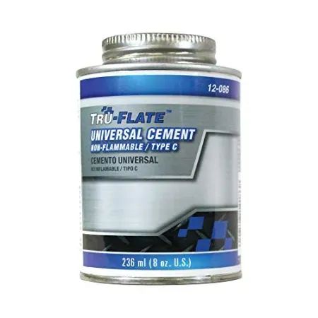 Tru-Flate 8oz Universal Cement Can for Tire Repair