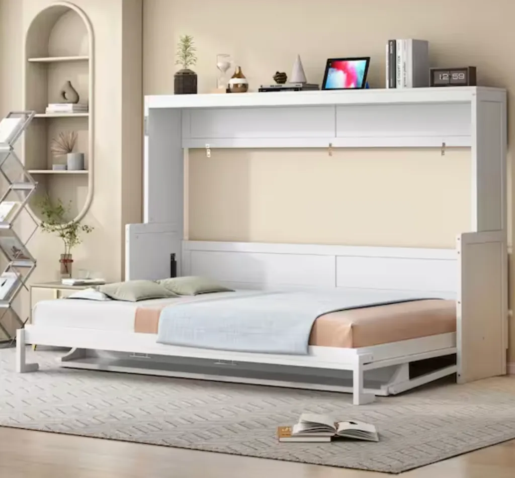Vincent Modern Queen Murphy Bed w/ Desk