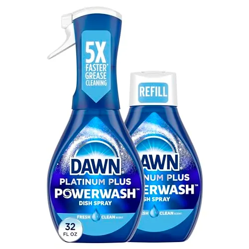 Dawn Platinum Plus Powerwash Dish Soap Spray w/ Refill Kit (Fresh Clean) 3 x 32oz.