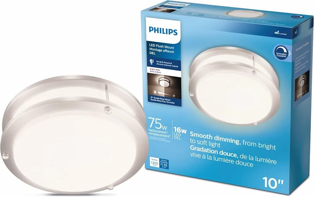 Philips LED Flush Mount Double Ring Ceiling Light