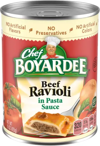 Chef Boyardee Beef Ravioli in Pasta Sauce 15 oz. Can