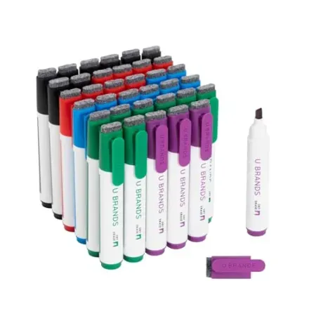 36-Pack U Brands Dry Erase Markers Chisel Tip Set