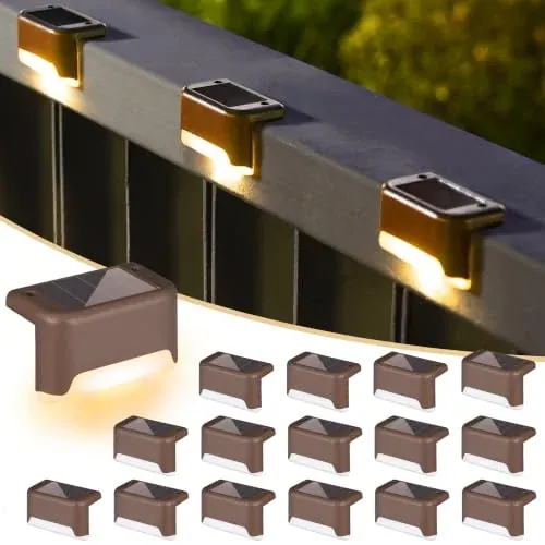 SOLPEX Solar Deck Lights Outdoor 16 Pack