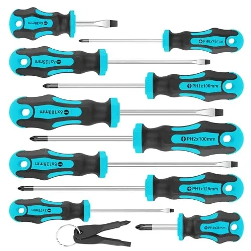 Amartisan 10-Piece Magnetic Screwdriver Set