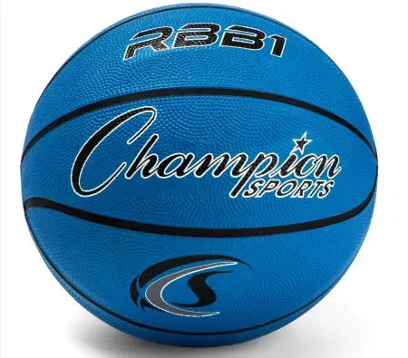 Champion Sports Official Heavy Duty Rubber Cover Nylon Basketball
