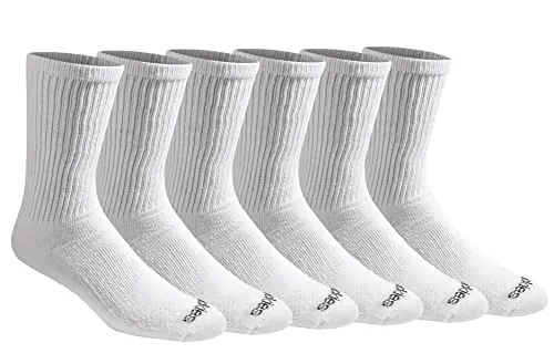 Dickies Men's Dri-Tech Moisture Control Crew Socks 6-Pack